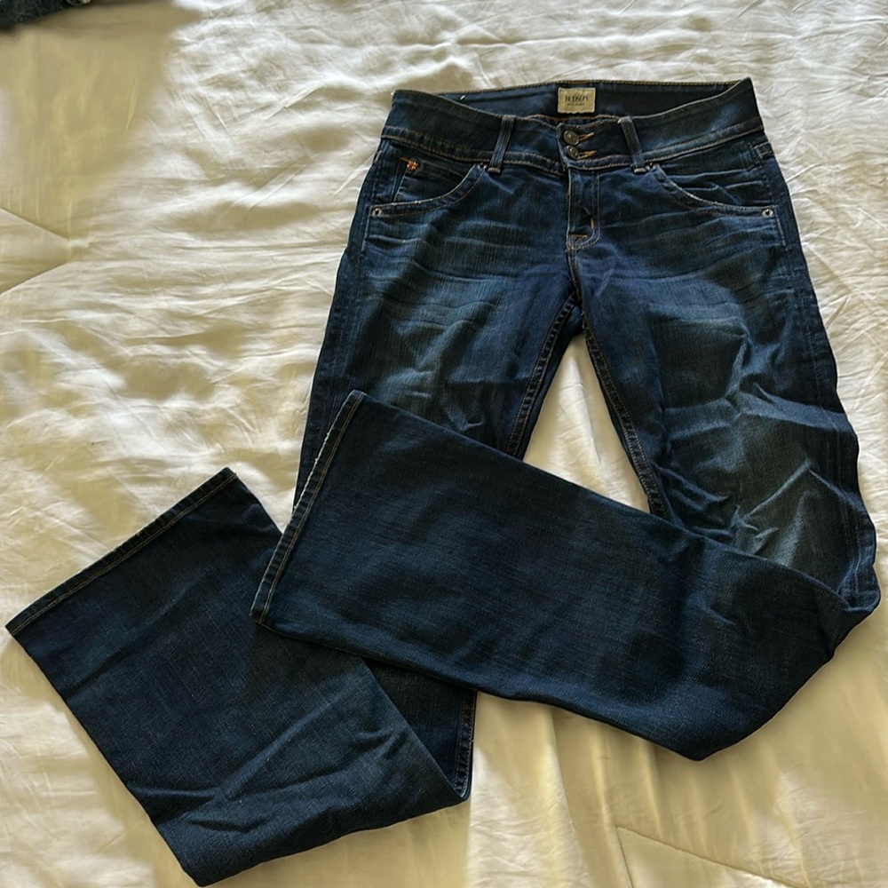 Hudson bell bottom jeans. Size 26. Blue